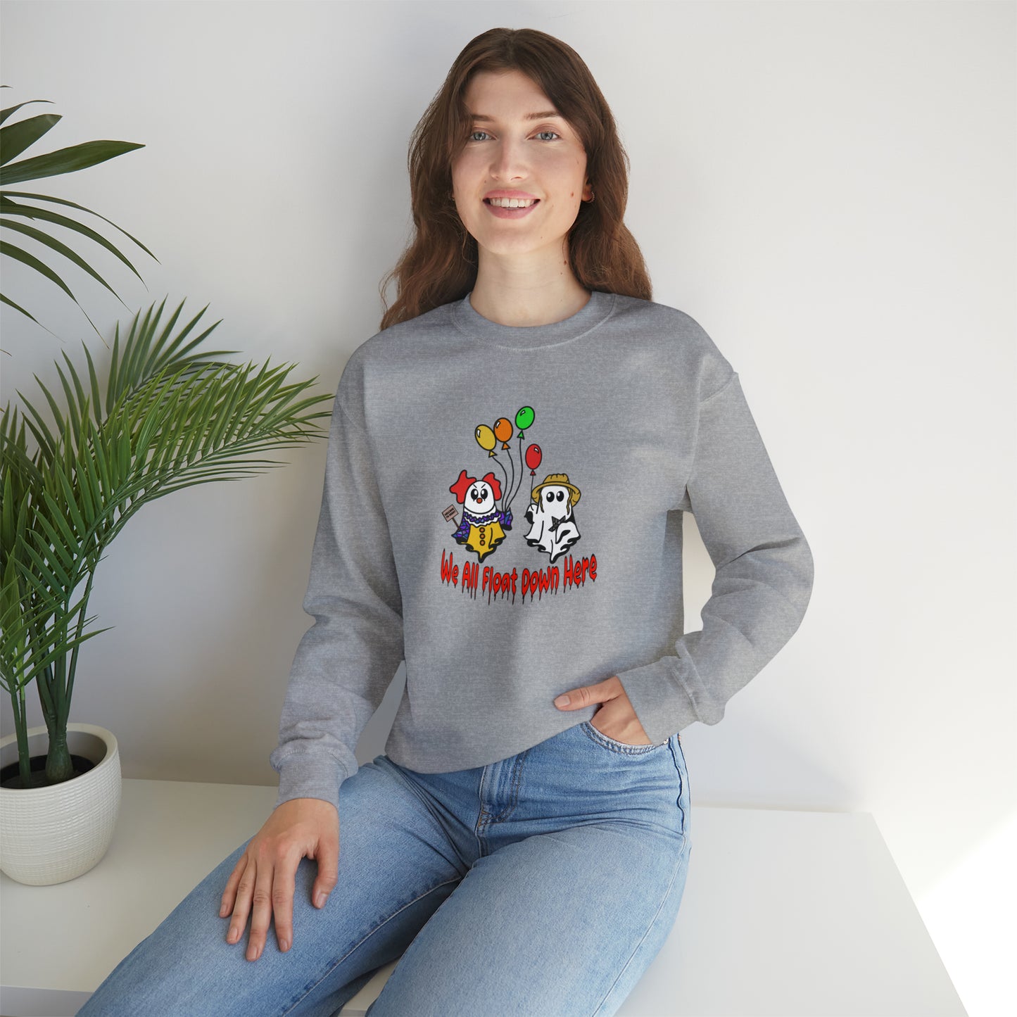 We All Float Down Here Crew Unisex Heavy Blend™ Crewneck Sweatshirt